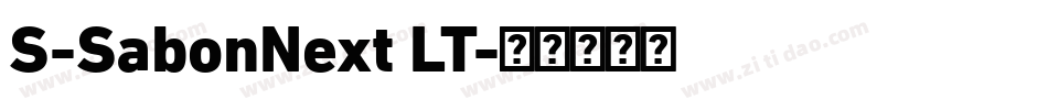 S-SabonNext LT字体转换